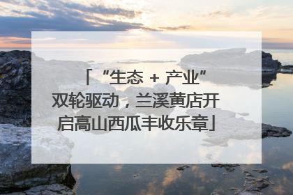 “生态 + 产业”双轮驱动，兰溪黄店开启高山西瓜丰收乐章