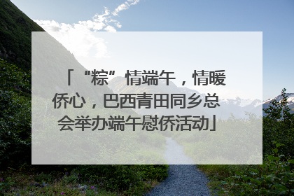 “粽”情端午，情暖侨心，巴西青田同乡总会举办端午慰侨活动