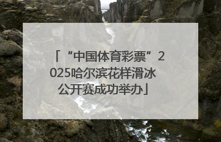 “中国体育彩票”2025哈尔滨花样滑冰公开赛成功举办