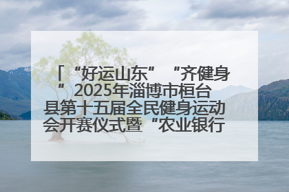“好运山东”“齐健身”2025年淄博市桓台县第十五届全民健身运动会开赛仪式暨“农业银行杯”第一届社区工作队伍运动会开赛
