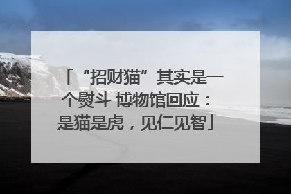 “招财猫”其实是一个熨斗 博物馆回应：是猫是虎，见仁见智