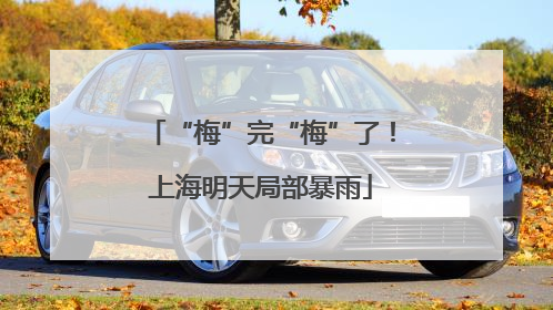 “梅”完“梅”了！上海明天局部暴雨