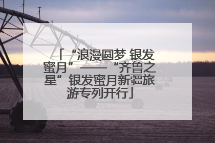 “浪漫圆梦 银发蜜月”——“齐鲁之星”银发蜜月新疆旅游专列开行