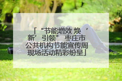 “节能增效 焕‘新’引领” 枣庄市公共机构节能宣传周现场活动精彩纷呈