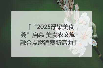 “2025浮梁美食荟”启幕 美食农文旅融合点燃消费新活力