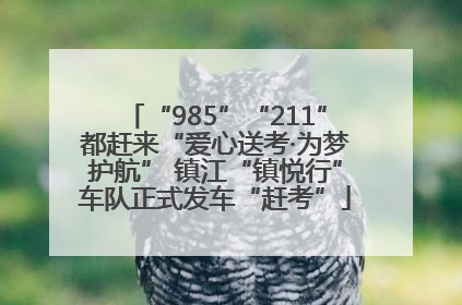 “985”“211”都赶来“爱心送考·为梦护航” 镇江“镇悦行”车队正式发车“赶考”