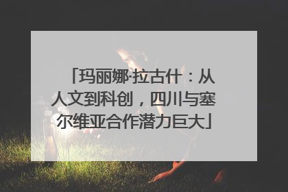玛丽娜·拉古什：从人文到科创，四川与塞尔维亚合作潜力巨大