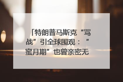 特朗普马斯克“骂战”引全球围观：“蜜月期”也曾亲密无间｜国际观察