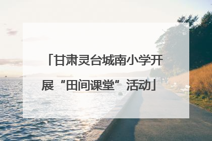 甘肃灵台城南小学开展“田间课堂”活动