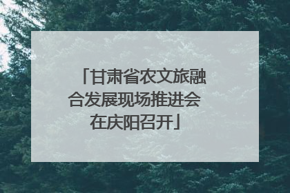 甘肃省农文旅融合发展现场推进会在庆阳召开