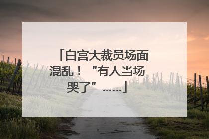 白宫大裁员场面混乱！“有人当场哭了”……