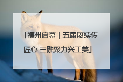 福州启幕｜五届赓续传匠心 三融聚力兴工美