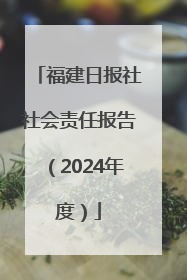 福建日报社社会责任报告（2024年度）