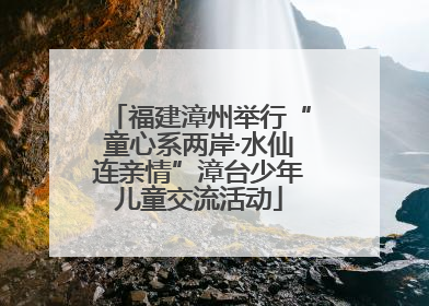 福建漳州举行“童心系两岸·水仙连亲情”漳台少年儿童交流活动