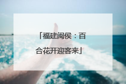 福建闽侯：百合花开迎客来