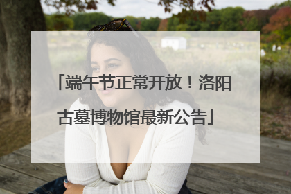 端午节正常开放！洛阳古墓博物馆最新公告