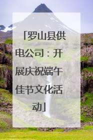 罗山县供电公司：开展庆祝端午佳节文化活动