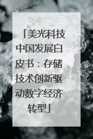 美光科技中国发展白皮书：存储技术创新驱动数字经济转型