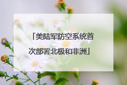 美陆军防空系统首次部署北极和非洲