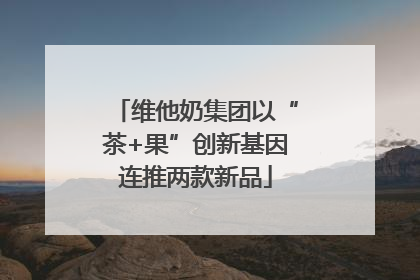维他奶集团以“茶+果”创新基因连推两款新品