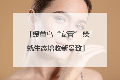绶带鸟“安营” 绘就生态增收新景致