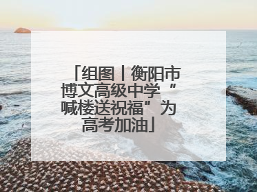组图丨衡阳市博文高级中学“喊楼送祝福”为高考加油