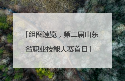 组图速览，第二届山东省职业技能大赛首日