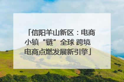 信阳羊山新区：电商小镇“链”全球 跨境电商点燃发展新引擎