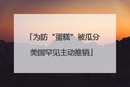 为防“蛋糕”被瓜分 美国罕见主动推销