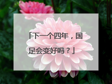 下一个四年，国足会变好吗？