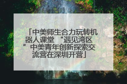 中美师生合力玩转机器人课堂 “遇见湾区”中美青年创新探索交流营在深圳开营