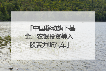 中国移动旗下基金、农银投资等入股赛力斯汽车