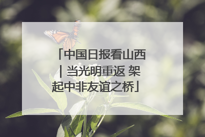 中国日报看山西｜当光明重返 架起中非友谊之桥