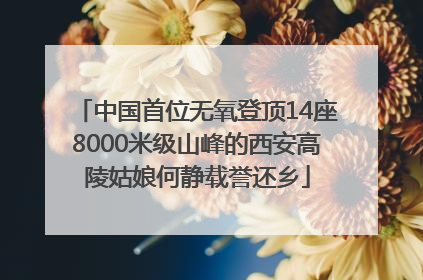 中国首位无氧登顶14座8000米级山峰的西安高陵姑娘何静载誉还乡