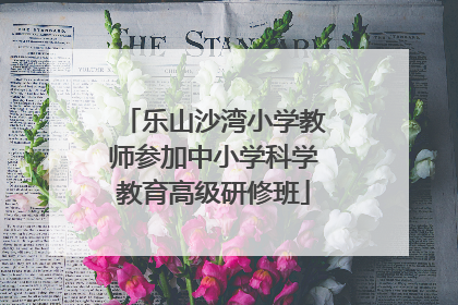 乐山沙湾小学教师参加中小学科学教育高级研修班