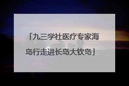 九三学社医疗专家海岛行走进长岛大钦岛