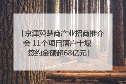 京津冀楚商产业招商推介会 11个项目落户十堰 签约金额超68亿元