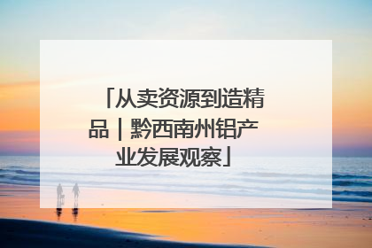 从卖资源到造精品｜黔西南州铝产业发展观察