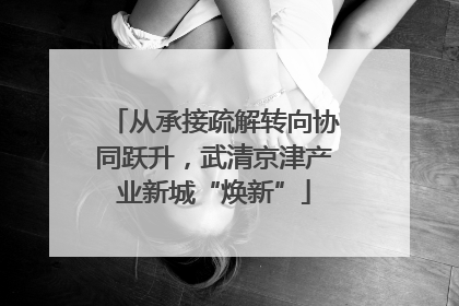 从承接疏解转向协同跃升，武清京津产业新城“焕新”