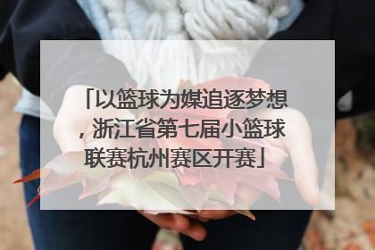以篮球为媒追逐梦想，浙江省第七届小篮球联赛杭州赛区开赛