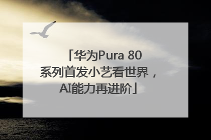 华为Pura 80系列首发小艺看世界，AI能力再进阶