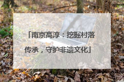 南京高淳：挖掘村落传承，守护非遗文化