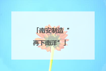 南安制造“再下南洋”