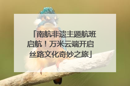 南航非遗主题航班启航！万米云端开启丝路文化奇妙之旅