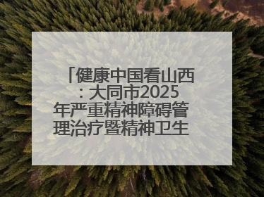 健康中国看山西:大同市2025年严重精神障碍管理治疗暨精神卫生质量控制中心工作培训班开班