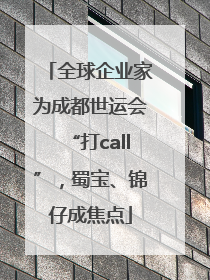 全球企业家为成都世运会“打call”，蜀宝、锦仔成焦点