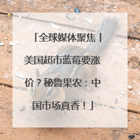 全球媒体聚焦丨美国超市蓝莓要涨价？秘鲁果农：中国市场真香！