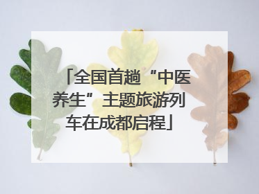 全国首趟“中医养生”主题旅游列车在成都启程