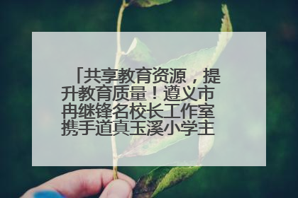 共享教育资源，提升教育质量！遵义市冉继锋名校长工作室携手道真玉溪小学主题研修出新出彩