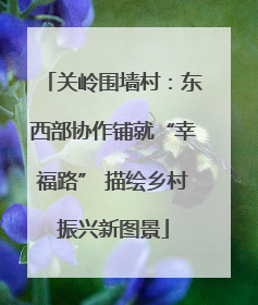 关岭围墙村：东西部协作铺就“幸福路” 描绘乡村振兴新图景